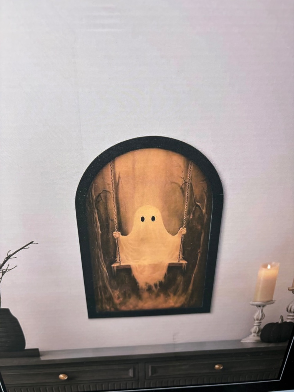 LARGE Martha Stewart Ghost LED Mirror Viral TikTok New Halloween - Picture 4 of 5